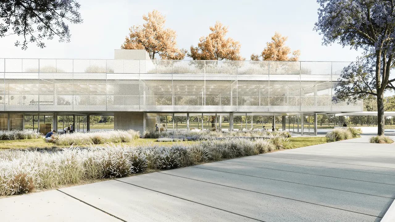 Fachada principal del proyecto arquitectónico