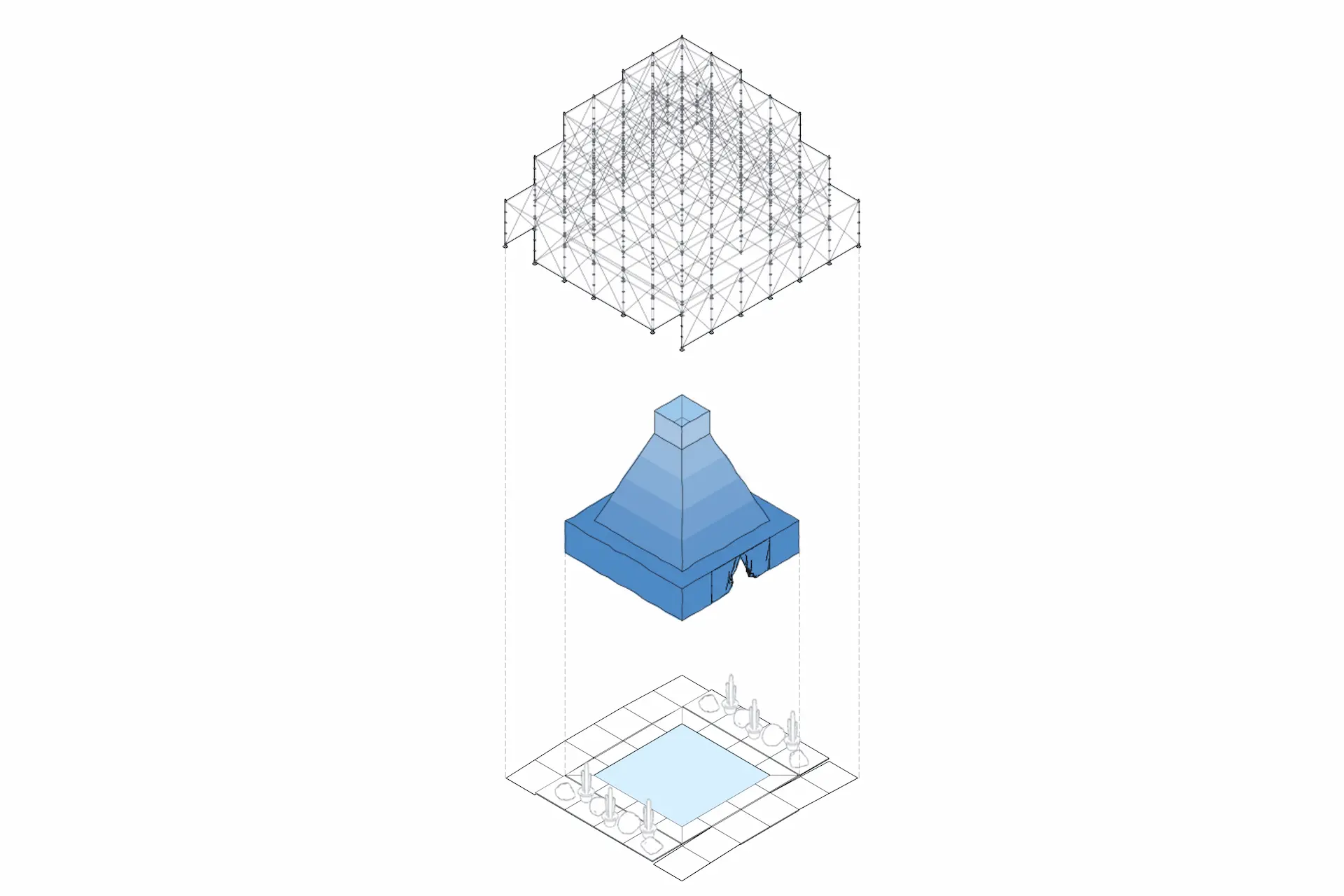 Iluminación nocturna del proyecto