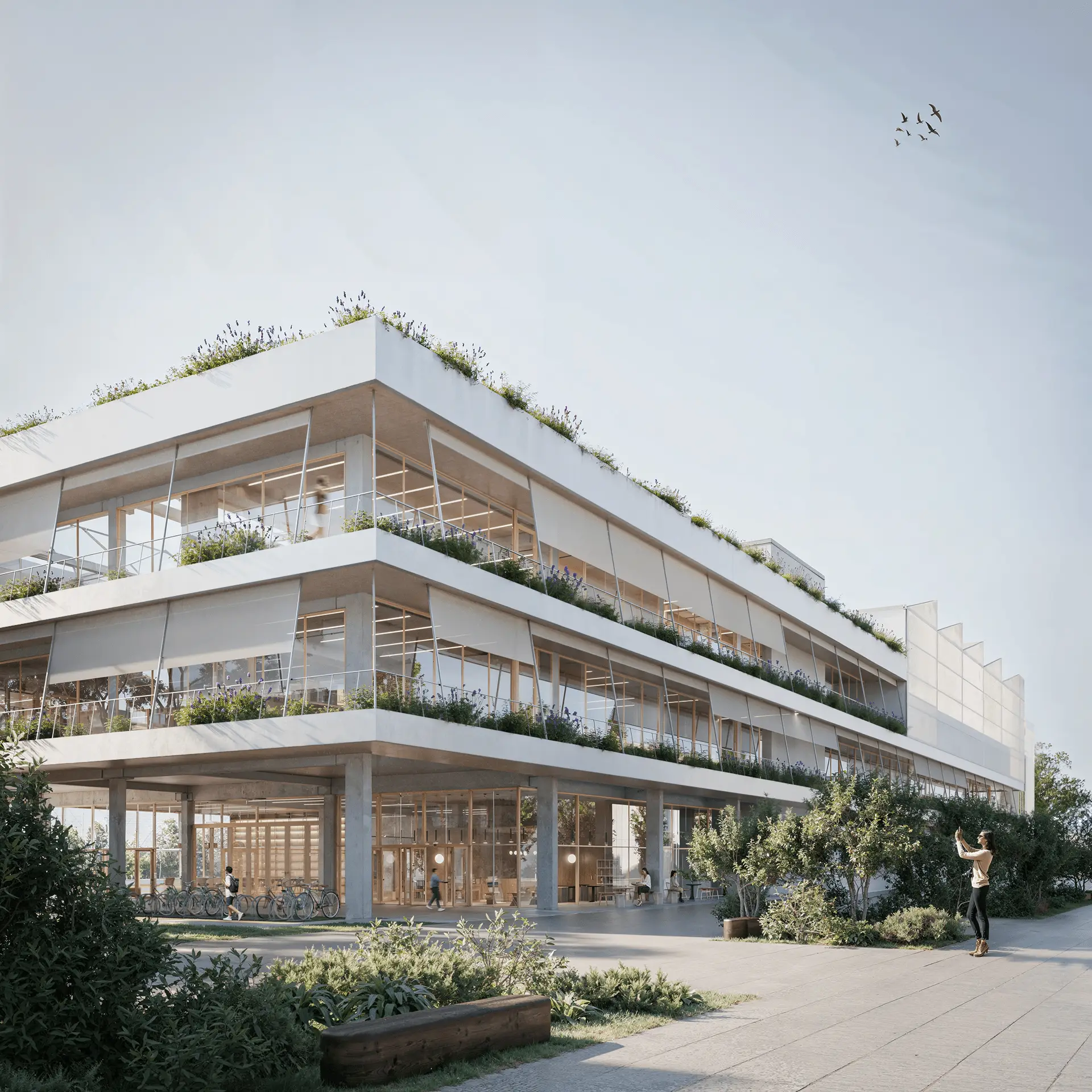 Fachada principal del colegio